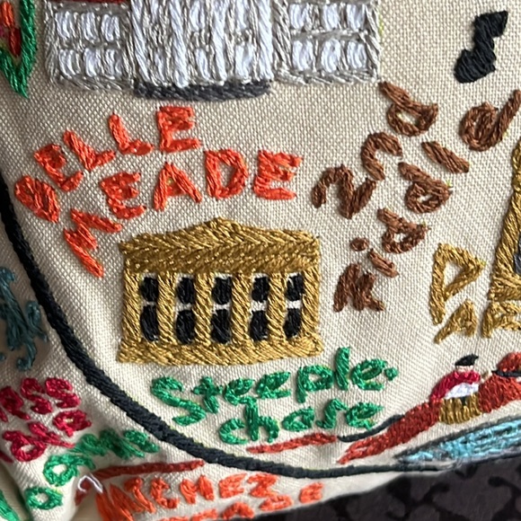 NASHVILLE Hand-Embroidered Pillow NWOT - Picture 7 of 15